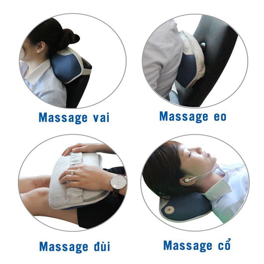 Điều trị đau nửa đầu hiệu quả bằng gối massage hồng ngoại cao cấp