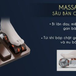 Ghế massage chính hãng JS 550 con lăn chân