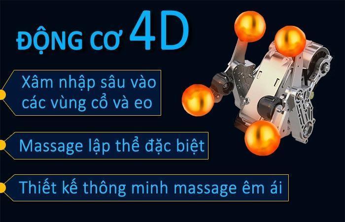 Con lăn 4D ghế massage Fujikima Sky Pro FJ-A644