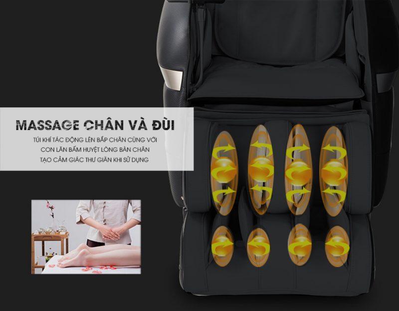 Ghế massage toàn thân Okazaki OS 600 chân