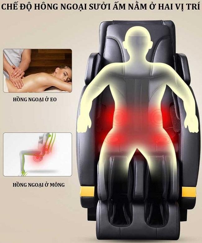 ghế massage toàn thân nhật bản hỗ trợ giảm đau lưng