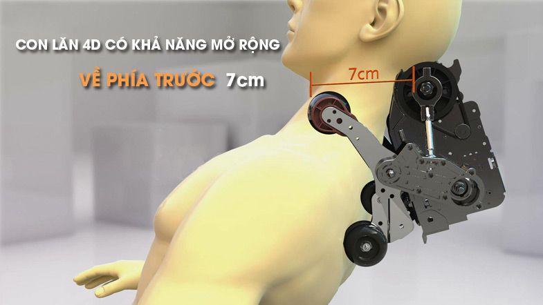 Ghế mat xa hội tụ tinh hoa & công nghệ con lăn 4D