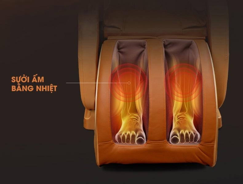 Ghế massage có tính năng bộ phận chuyên massage chân