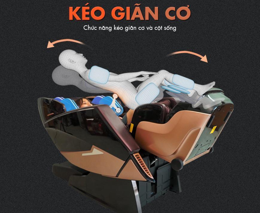 ghế matxa toàn thân công nghệ mới kéo giãn cơ