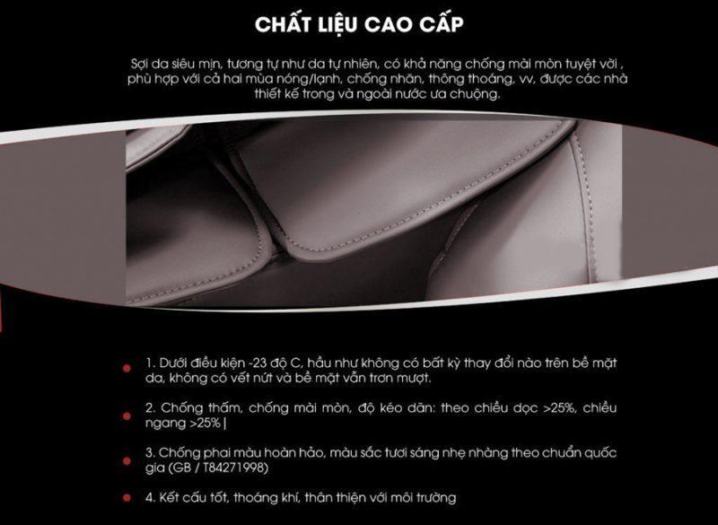 Chất liệu da cao cấp