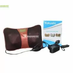 Gối massage hồng ngoại Yokushi 6 viên bi trọn bộ