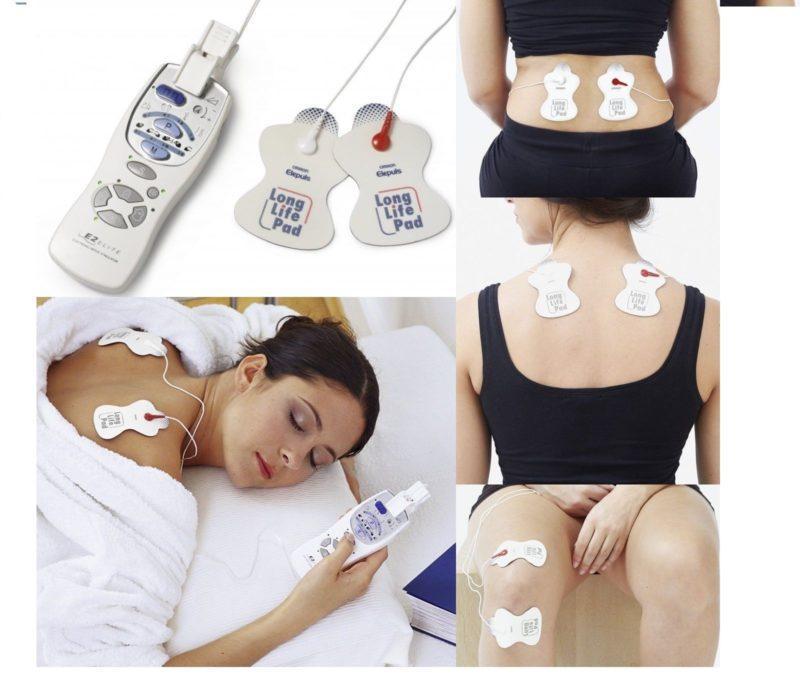 Các vùng sử dụng được máy massage omron