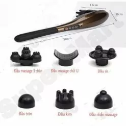 máy massage cầm tay 6 đầu Hammer pin sạc điện cao cấp