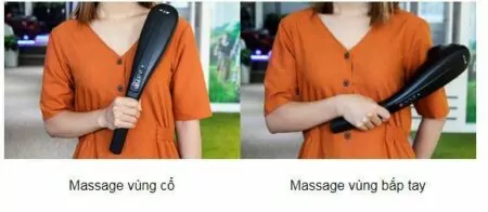 máy massage cầm tay 6 đầu Hammer thông minh