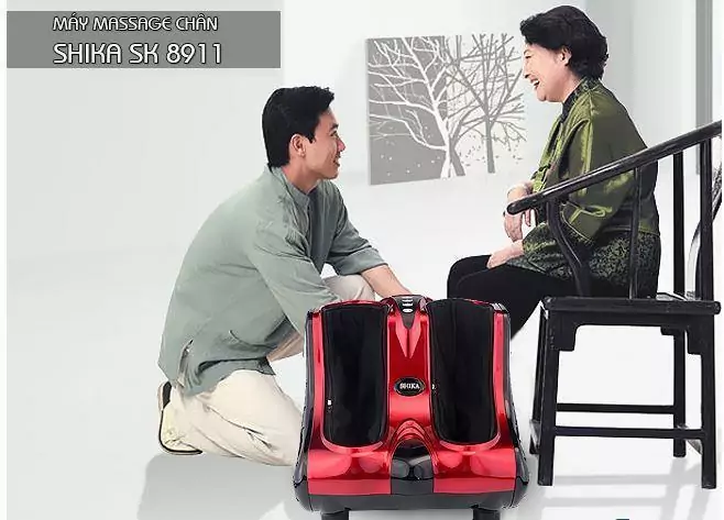 Máy massage chân cổ cao shika SK8911 quà tặng