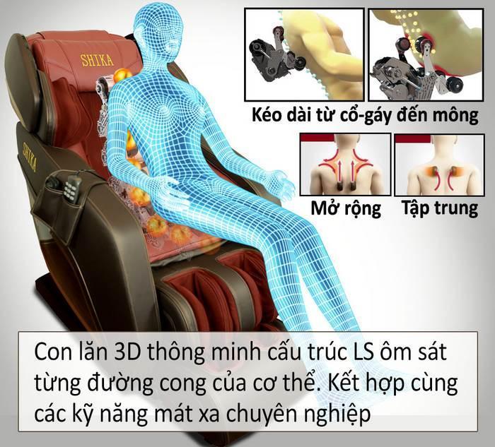 Ghế massage toàn thân nhật bản hỗ trợ phòng ngừa đau lưng